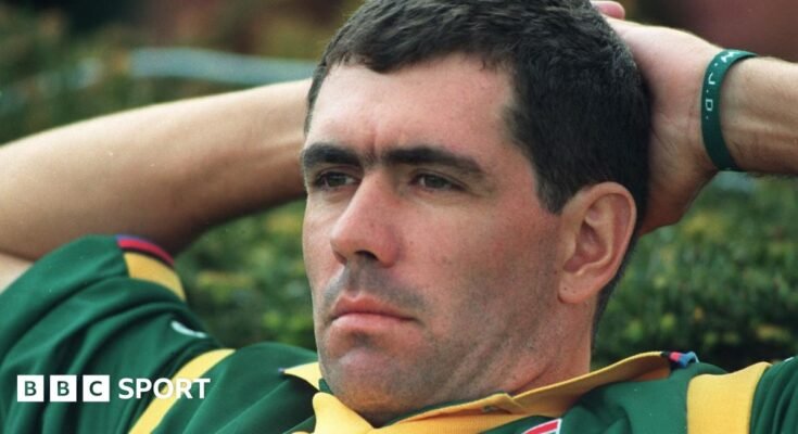 Hansie Cronje looks thoughtful