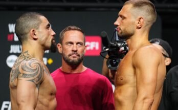 UFC Fight Night: Whittaker v de Knight - Pestement de cérémonie