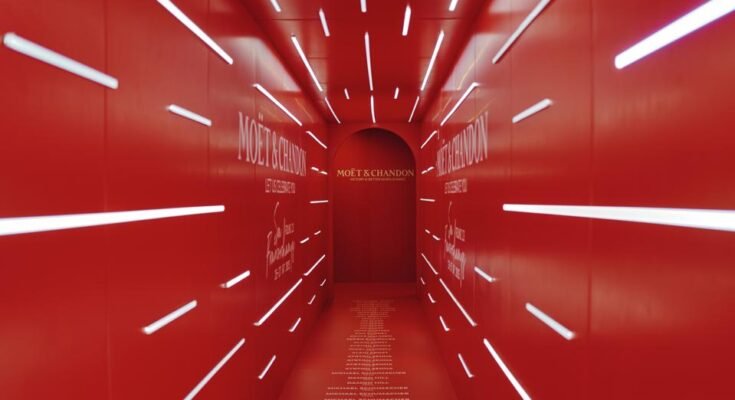 Le nouveau couloir Moet & Chandon F1 Champions révélé au Grand Prix Belgique