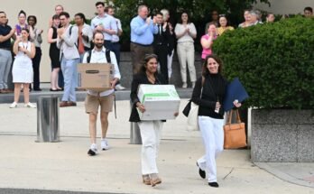 62 000 emplois ont été perdus en juillet - avec Doge, l'IA et les tarificateurs devraient, indique le rapport