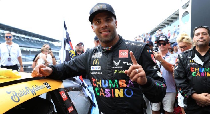 2025 Résultats de Brickyard 400: Bubba Wallace sera le premier pilote noir à gagner sur Indy, Snaps Winless Streak