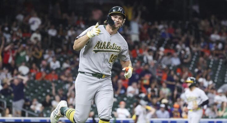 La recrue d'athlétisme Nick Kurtz écrase quatre faits maison contre Astros dans le cadre de la journée historique sur le disque
