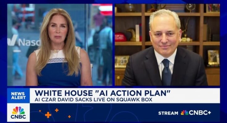 La Maison Blanche Ai tsar David Sacks: la race AI est encore plus importante que les espaces