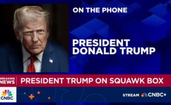 Voir l'interview complète de CNBC avec le président Donald Trump