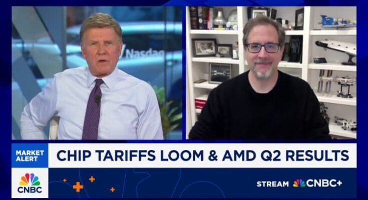 Stacy Rasgon de Bernstein sur les tarifs semi-leader, influence sur les résultats du secteur et de l'AMD Q2