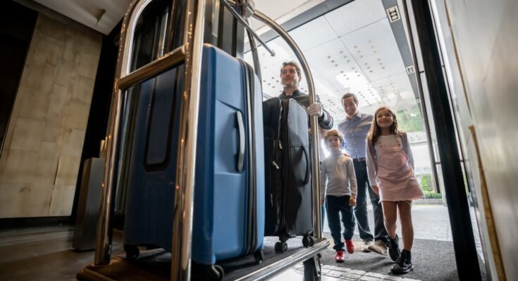 La plupart des voyageurs d'affaires emmènent les familles en voyage