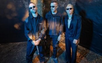 Rüfüs du Sol est derrière la scène avant une performance claire le troisième jour à Lollapalooza. Samedi 2 août 2025 à Grant Park à Chicago, IL (photo de Barry Brecheisen)