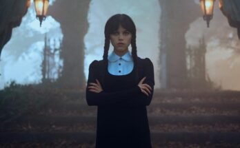 Mercredi. Jenna Ortega comme mercredi dans la section 206 mercredi. Cr. Bernard Walsh / Netflix © 2024
