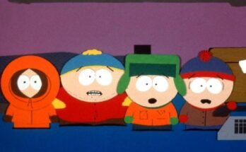 Kenny, Cartman, Kyle et Stan dans la série à succès "South Park."