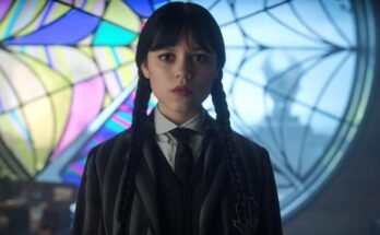 Mercredi. Jenna Ortega comme mercredi Addams dans la section 202 mercredi.
