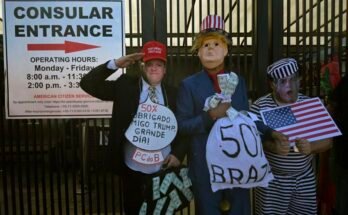Protestation du Brésil-US-Trade-Tariff