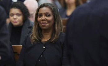 Trump - Administration de l'administration à comparaître de Letitia James comme un cas de fraude civile de 500 millions de dollars toujours en cours