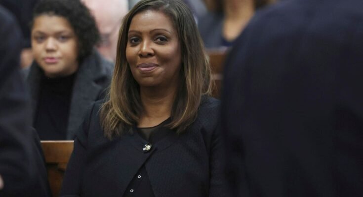 Trump - Administration de l'administration à comparaître de Letitia James comme un cas de fraude civile de 500 millions de dollars toujours en cours