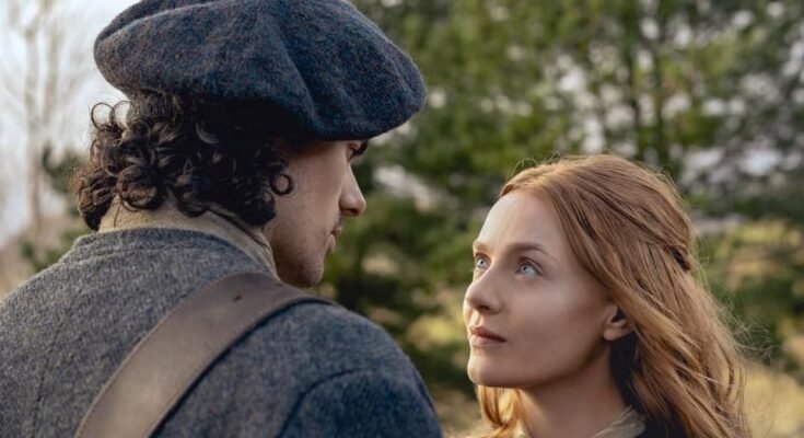 Jamie Roy en tant que Brian Fraser et Harriet Slater comme Ellen Mackenzie.