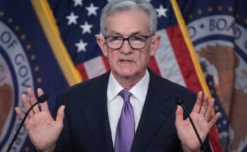 Fed -President Jerome Powell tient une conférence de presse après la réunion fédérale du comité de marché ouvert