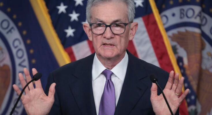 Fed -President Jerome Powell tient une conférence de presse après la réunion fédérale du comité de marché ouvert