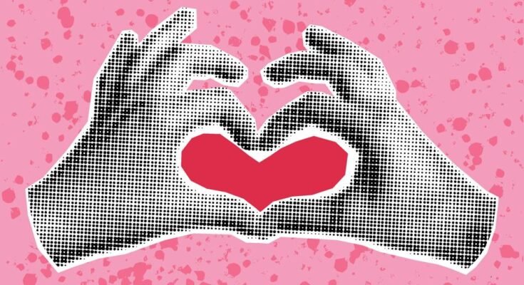 Les mains faisant un geste de cœur