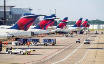 Géorgie, Atlanta, Hartsfield-Jackson International Airport avec Delta Air Lines Jets
