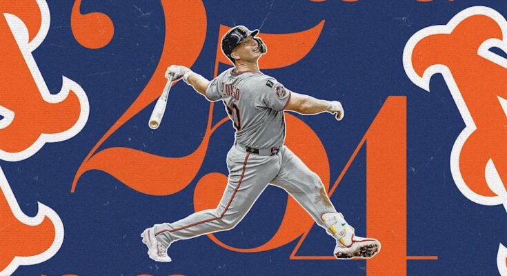 Pete Alonso a cassé la route de Mets et en a ajouté un de plus à une bonne échelle mardi. (Mallory Bielecki / Yahoo Sports)