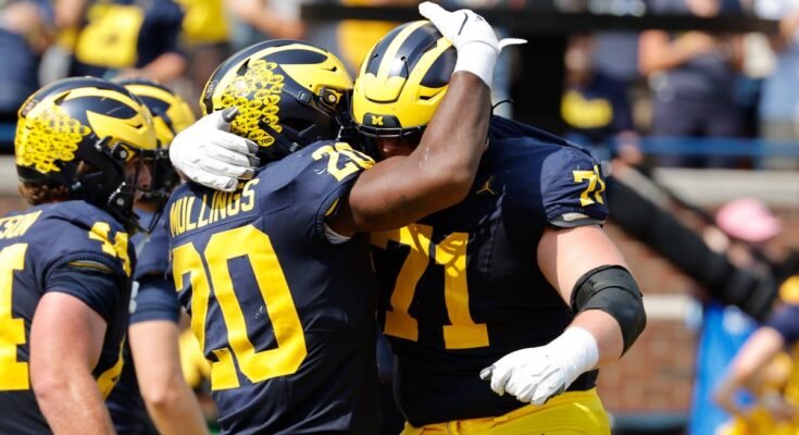 La ligne offensive du Michigan se bat jusqu'à 2025 places de départ