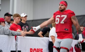Austin Siereveld de l'Ohio State est un tacle gauche probable de l'OSUS