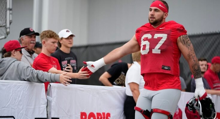 Austin Siereveld de l'Ohio State est un tacle gauche probable de l'OSUS
