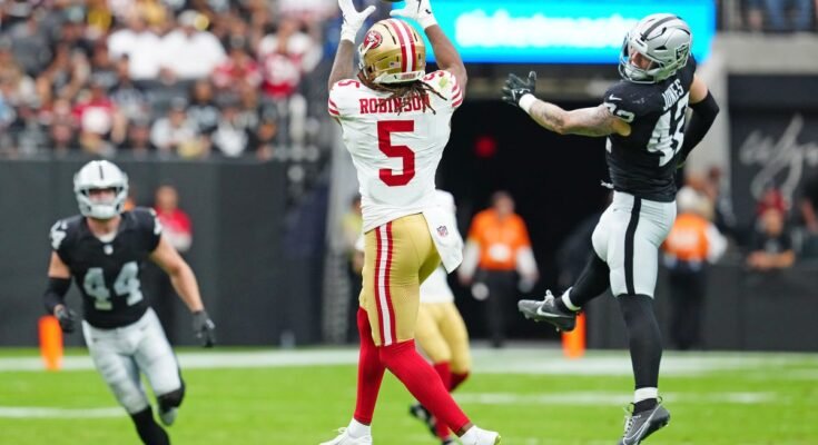 49ers -List projection après la victoire de la saison Forsy contre les Raiders