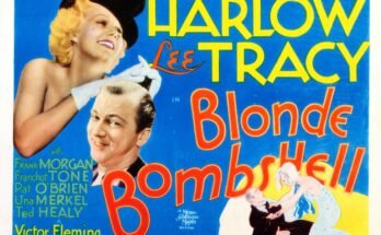 Jean Harlow et Lee Tracy dans la carte de cinéma