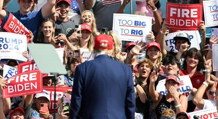 Le soutien des jeunes de Donald Trump s'effondre. Mais ils ne reviennent pas aux démocrates.