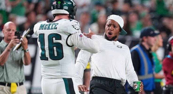 Eagles à emporter de l'ouverture de la saison Forsy: Tanner McKee montre qu'il est top 32 QB dans la NFL; Will Shipley prouvera qu'il est RB2