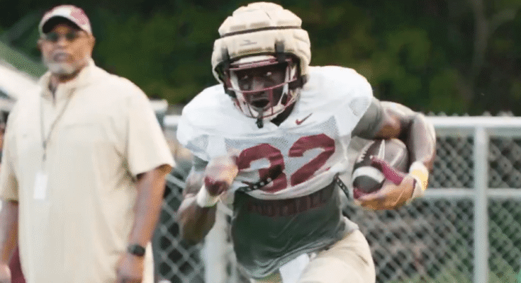 FSU -NYTHIGNER RB OUSMANE KROMAH, y compris Ceam Performance qui fait un argument fort pour le temps de jeu précoce: "Il est différent"